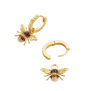 Honey bee huggie earrings by Fable England