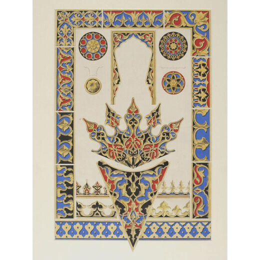 Owen Jones red and blue geometric enamel cufflinks by Azga