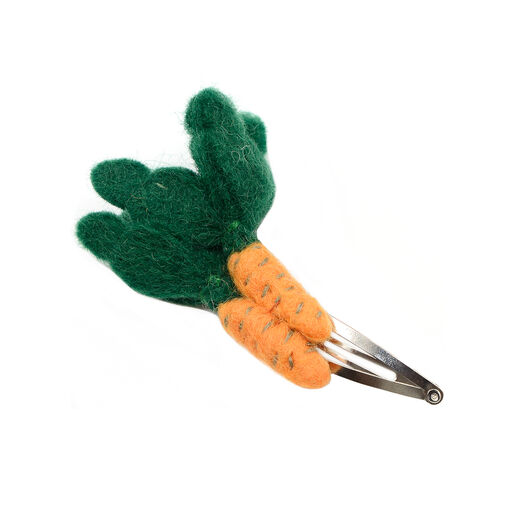 Carrots felt hair clip