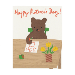 Artist bear Mother&rsquo;s Day card