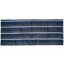Indigo stripe cotton scarf