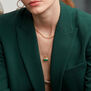Emerald rectangle pendant necklace by Ottoman Hands