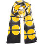 Yellow circles silk scarf