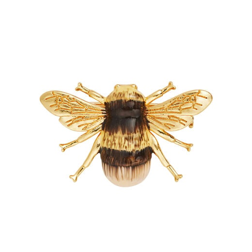 Honey bee brooch by Fable England
