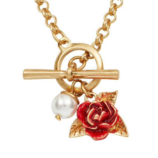 English rose toggle necklace by Fable England
