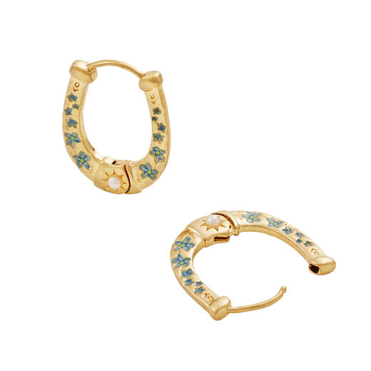 Horseshoe hoop earrings by Fable England