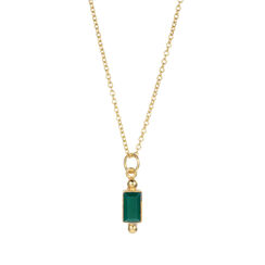 Green agate pendant necklace by Turquoise Mountain