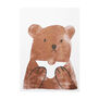 Bear with Sandwich by Lisa Jones - risograph print