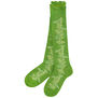 Long green flower socks by Emin and Paul