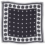 Mary Quant black square silk scarf