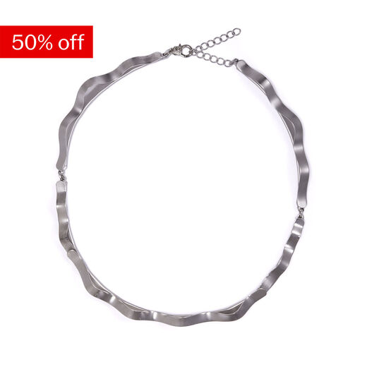 Wave collar necklace by Fo.Be