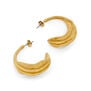 Wavy hoop earrings