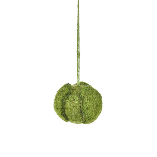 Brussels sprout Christmas decoration by Felt So Good