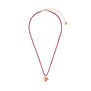 Tangerine glass beaded necklace