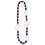 Purple beaded long necklace by Angela Caputi