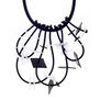 Cascade statement silicon necklace by Samuel Coraux