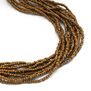 Coffee wood golden beaded necklace