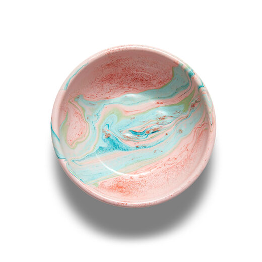 Pink marble enamel bowl by Bornn