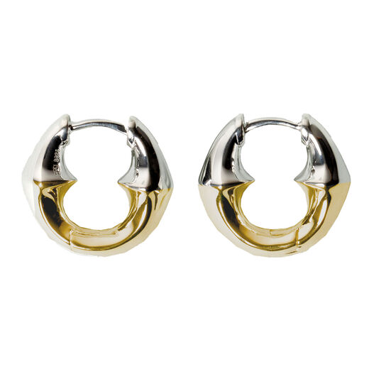 Gold and silver mini hoop earrings by SWEETLIMEJUICE