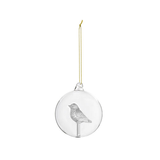 Bird glass bauble