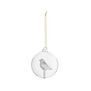 Bird glass bauble