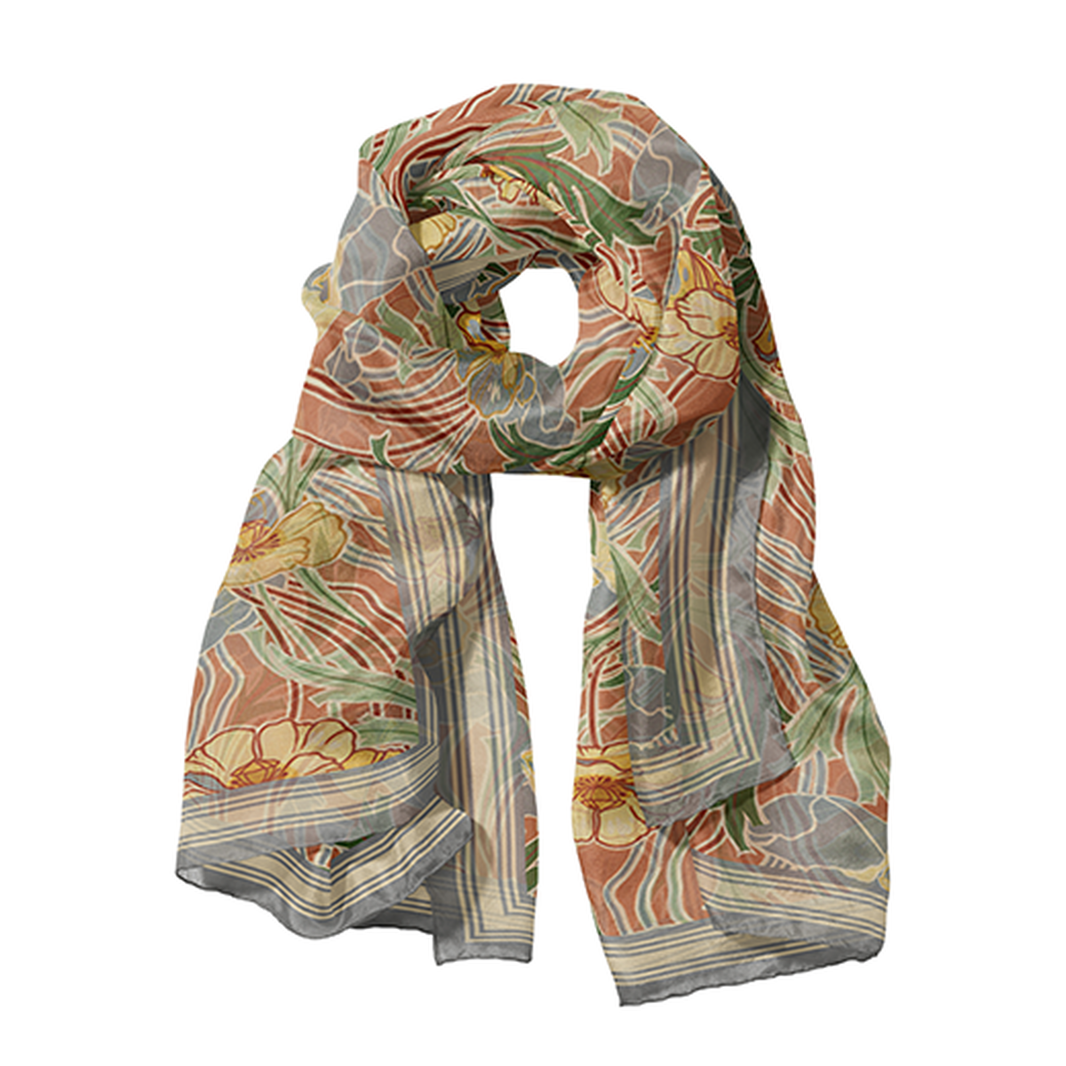 Sky Poppies Scarf