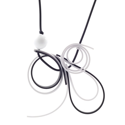Swirl silicon necklace by Samuel Coraux