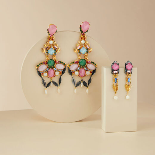 Neo Victoriana statement clip-on earrings by VICKISARGE