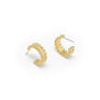Crystal mini hoop earrings