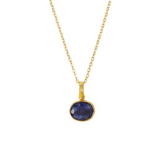 Sapphire pendant necklace by Ottoman Hands | Jewellery | V&A Shop