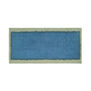 Blue and green linen scarf