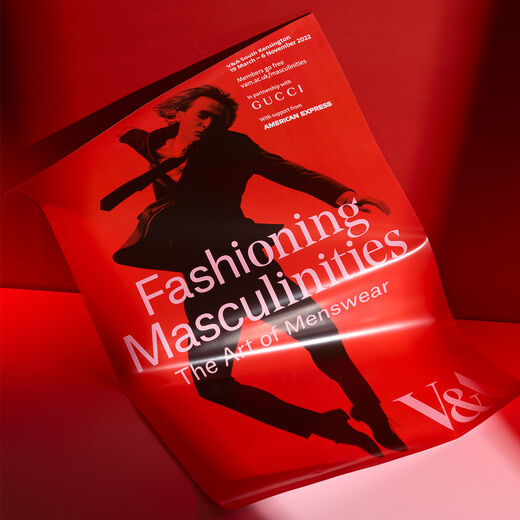 Fashioning Masculinities: The Art of Menswear exhibition poster