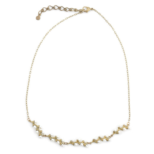 Pearl rice necklace by Michael Michaud