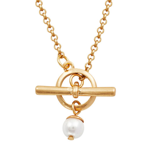 Pansy and pearl necklace by Fable England