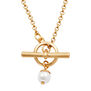 Pansy and pearl necklace by Fable England