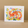 Fox greeting card
