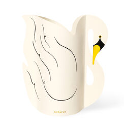 Swan paper vase