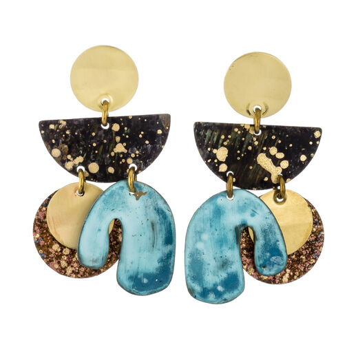 Amazonia speck mobile stud earrings by Sibilia