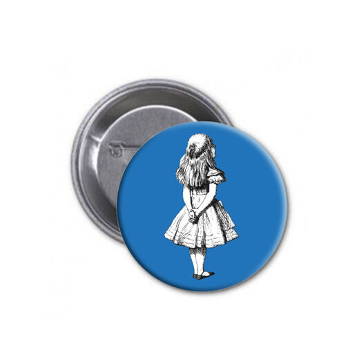 Alice in Wonderland button badge