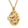 Robin and blackberry locket necklace by Fable England