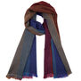 Multicoloured woven scarf