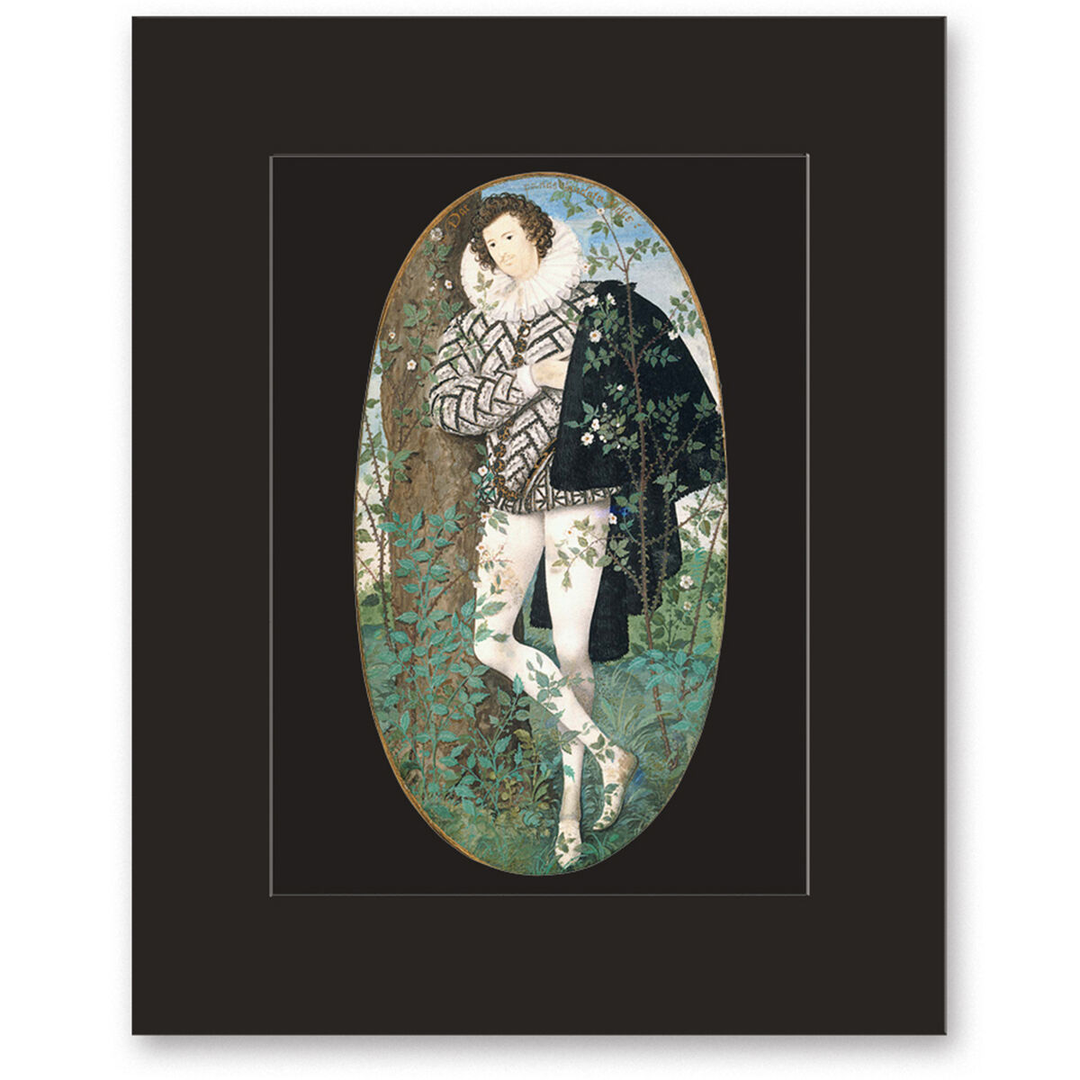 Man Among Roses Young Man among Roses print by Nicholas Hilliard | V&A Shop