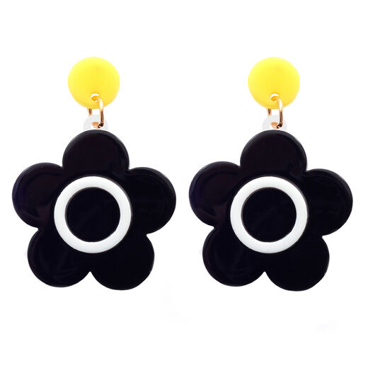 Mary Quant large daisy stud earrings