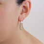 Green amethyst drop earrings by Mounir