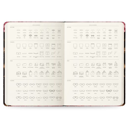 Schiaparelli: Fashion Becomes Art A4 fashionary sketchbook