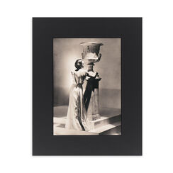 Backless silver lam&eacute; gown by Schiaparelli - 8 x 10" mounted print