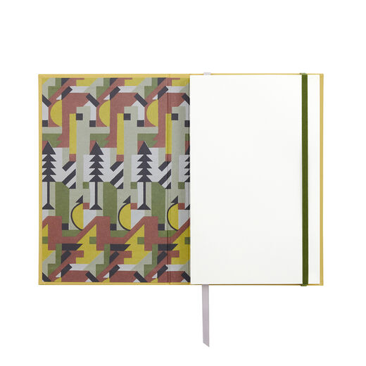 V&A chartreuse design notebook