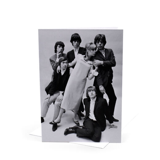 Mary Quant Rolling Stones greetings card