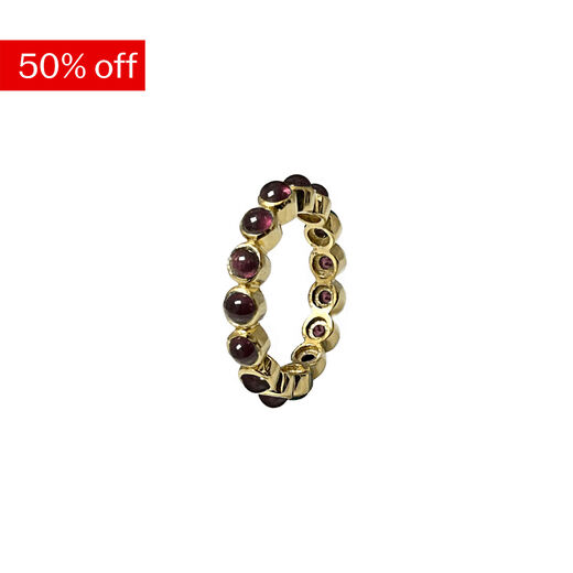 Garnet eternity ring by Mirabelle