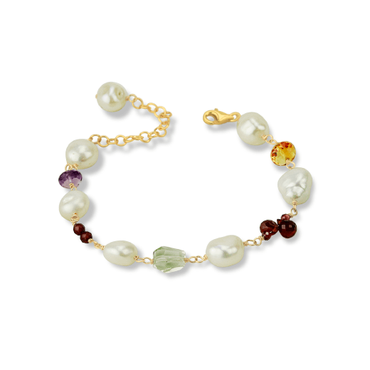Pearl and gem bracelet by Mounir&nbsp;